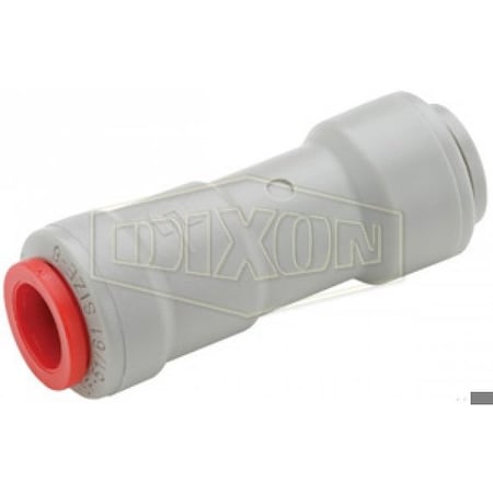 Dixon TrueSeal Check Valve, 3/8 in Nominal, Tube End Style, Acetal Body, EPDM Softgoods A6VC6-MG
